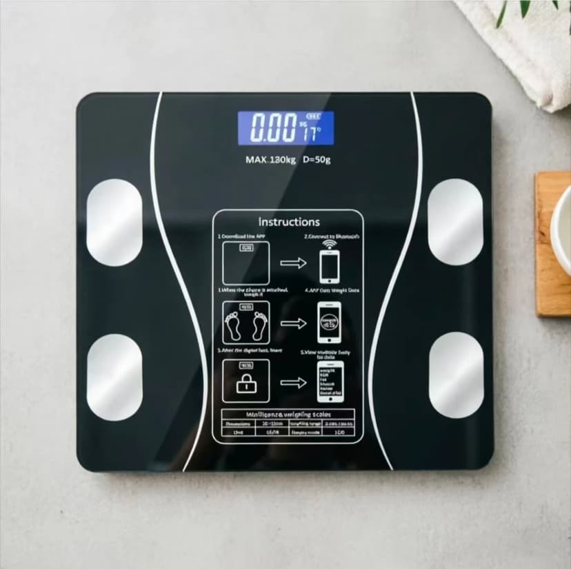 180KG Slimme Lichaamsvetschaal met Bluetooth & App-bediening